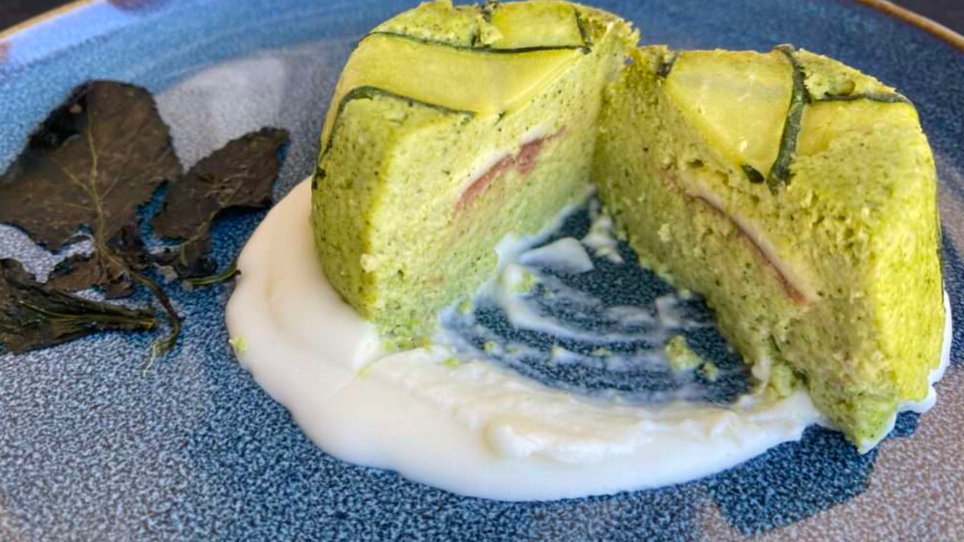 Broccoli Flan with Anchovy Sauce